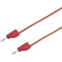 VOLTCRAFT Cable de prueba [conector macho 4 mm - conector macho 4 mm] 1,5 m rojo MSB-300 (MSB-300-1.5-Rot)