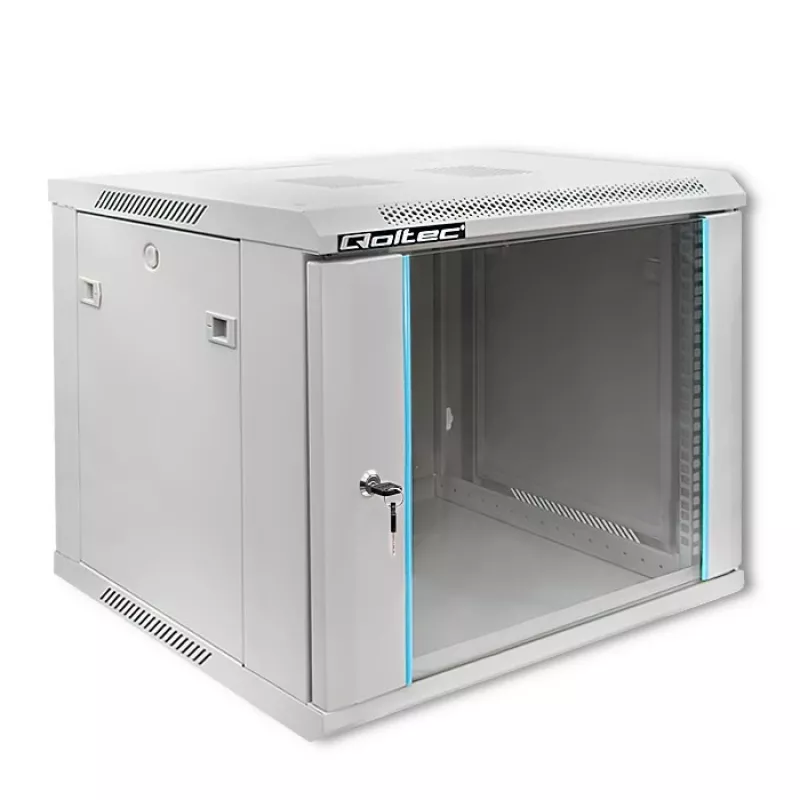 Armario rack QOLTEC 19 pulgadas 9U 600x500x600 montaje en pared o suelo carcasa para servidor