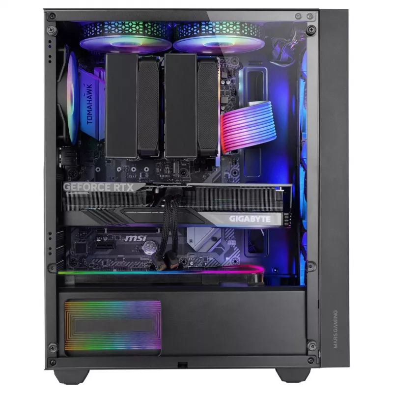 Caja de ordenador Mars Gaming MC-AIR semitorre negra