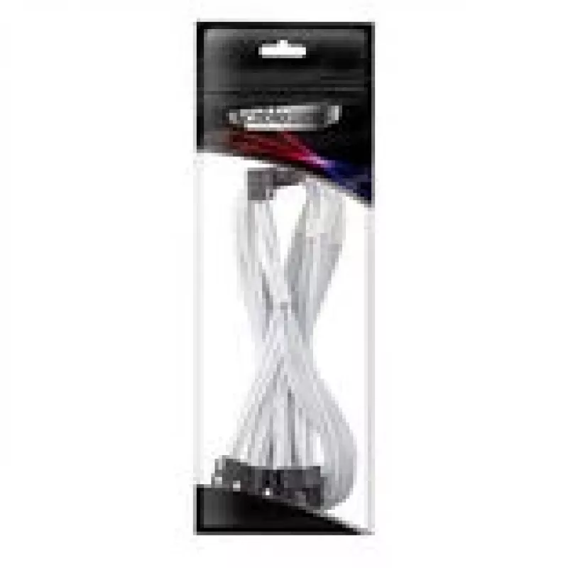 Cable de conexión CableMod C-Series Pro variante A 90° 16 pines a 4×8 pines PCIe, blanco