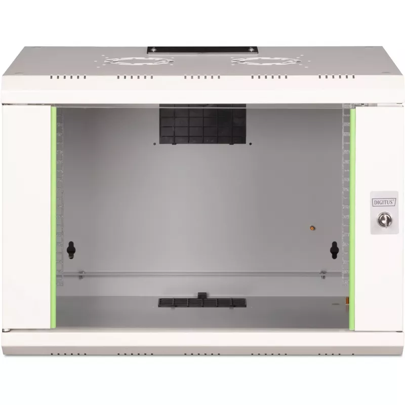 DIGITUS® armario de pared 7HE - gris, RAL 7035 - 48,3 cm (19