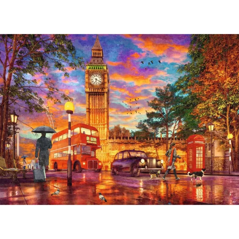 Puzzle Atardecer en Londres (1000 piezas)