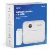Cámara instantánea SAVIO AN-01 para niños, blanca, LCD de 6,1 cm (2,4″), MicroSDHC hasta 32 GB, USB-C, batería de 1200 mAh, sin flash integrado