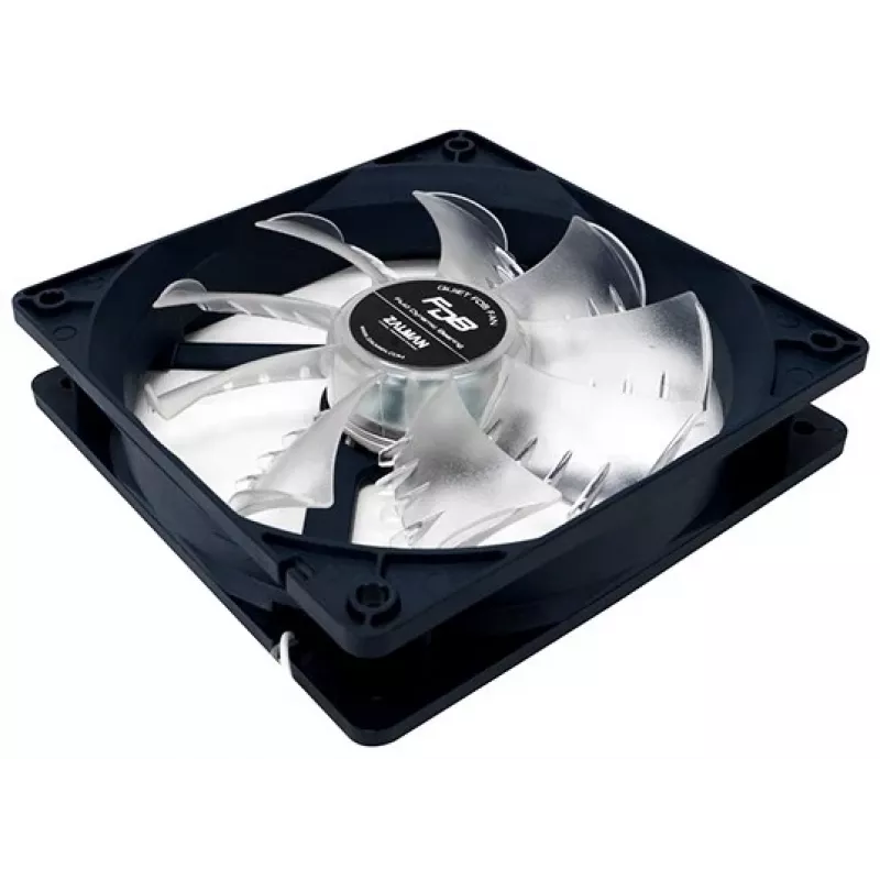 Sistema de refrigeración Zalman ZM-F3 FDB(SF) ventilador para caja 12 cm negro, transparente