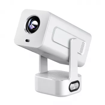 EXTRALINK SMART Proyector CINEMA&KARAOKE IMS360 1920X1080P ANDROID 13 proyector para películas, juegos y música CON 2 MICRÓFONOS Blanco 300 lúmenes LCD