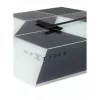 Reloj NeXtime 8171 Cubic, 43,5x37 cm, pared, negro/blanco/gris