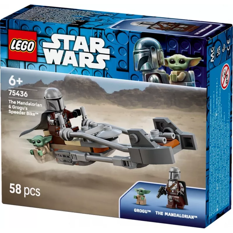 LEGO STAR WARS 75436 El Mandaloriano y la moto speeder de Grogu