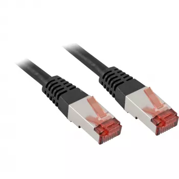 Goobay cable de conexión CAT 6 de 3 m, S/FTP (PiMF), negro
