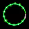 Collar LED Anicoll verde para perros y gatos modelo iluminación recargable