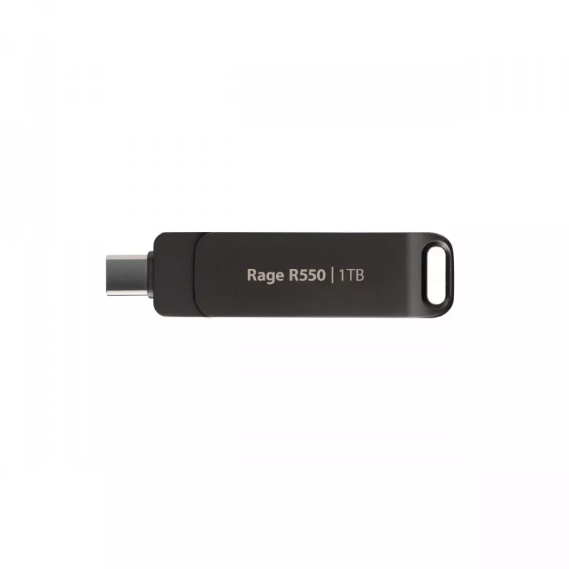 Memoria USB PATRIOT Rage R550 1TB 100 MB/S USB A+C diseño giratorio (PE1TR550DSAD) negra