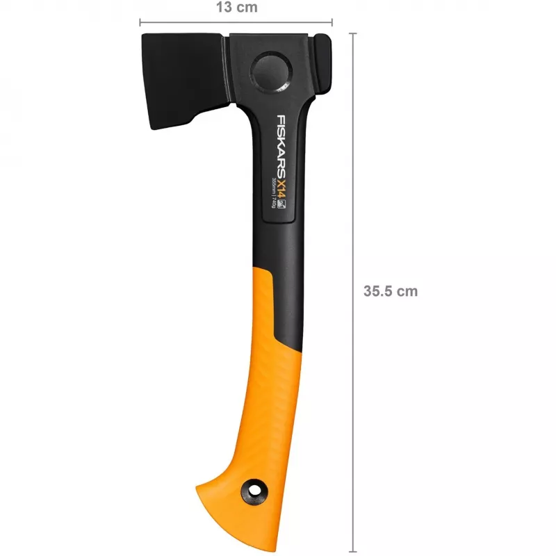 Hacha Fiskars 1069102 X14 355 mm 750 g hoja de acero forjado mango ergonómico