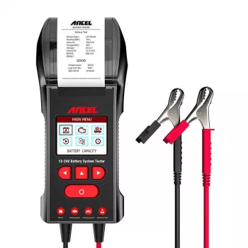Comprobador de batería con impresora Ancel BST600 – comprobador portátil de batería de vehículo y sistema de carga