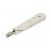 Herramienta de inserción Krone Extralink NT-T002, cuchilla de acero templado, mango de plástico, función de bloqueo, gris/blanco