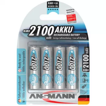 1x4 Ansmann maxE batería recargable NiMH Mignon AA 2100 mAh 5035052