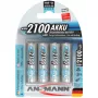 1x4 Ansmann maxE batería recargable NiMH Mignon AA 2100 mAh 5035052