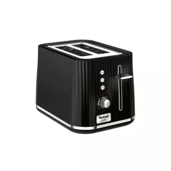 Tostadora Tefal Loft 2S TT761838 — 2 rebanadas, 7 niveles de tostado, descongelar/calentar, bandeja de migas extraíble, negra