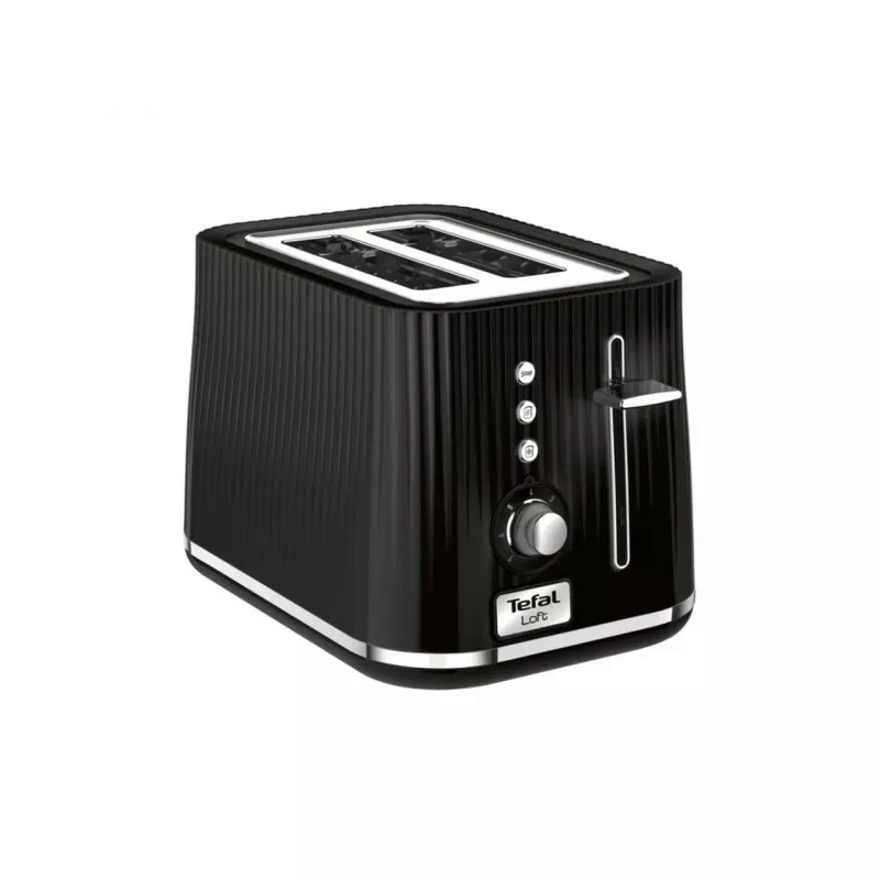 Tostadora Tefal Loft 2S TT761838, 2 ranuras, negra