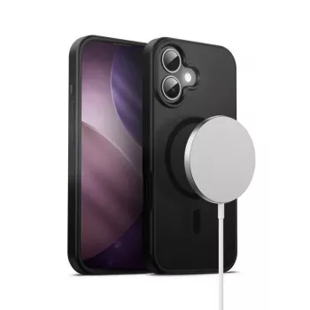 Funda Crong Hybrid Frost MAG Cover para iPhone 17 Frosted Negro
