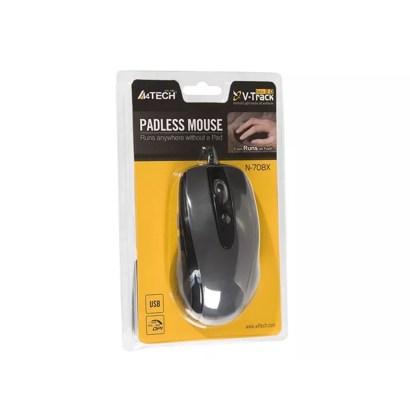 A4Tech N-708X ratón USB Type-A óptico 1600 DPI diestro