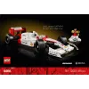 Set LEGO McLaren MP4/4 Ayrton Senna 10330 — modelo LEGO ICONS a escala