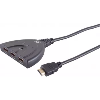 Conmutador HDMI 3x1 ShiverPeaks SP05-02007 4K60Hz Eco