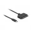 DeLOCK 63803 convertidor de USB Type-C a SATA de 22 pines 6 Gb/s, 2,5 pulgadas, USB 3.2 Gen 2, 0,5 m, negro