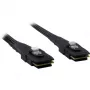 Inter-Tech - Cable SAS interno - Serial ATA 150/300/600 - 36 PIN 4iMini MultiLane a 36 PIN 4iMini MultiLane - 50 cm - con bloqueo - negro