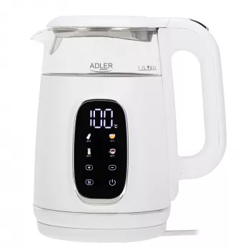 Hervidor eléctrico ADLER AD 1305 blanco/plata