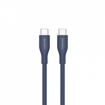 Cable CANYON CC60SC10 C-C 60W 1m silicona azul oscuro