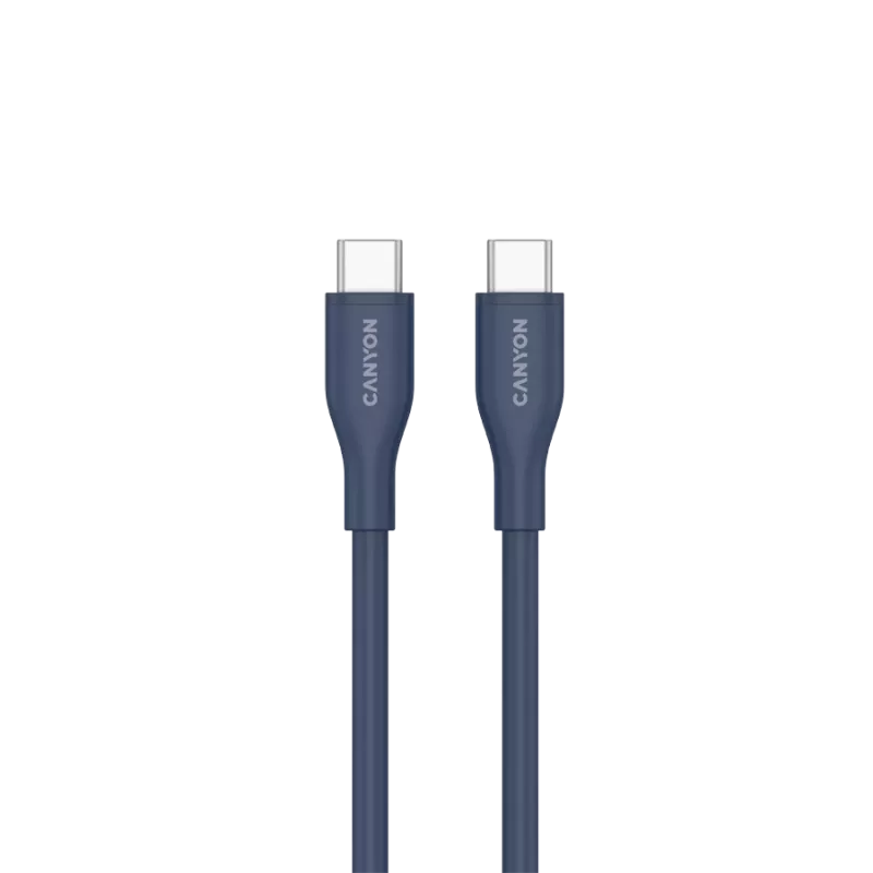 Cable CANYON CC60SC10 C-C 60W 1m silicona azul oscuro
