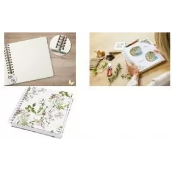 Cuaderno de espiral sigel Fairytale Garden liso A5 JQ101 — páginas lisas, formato A5