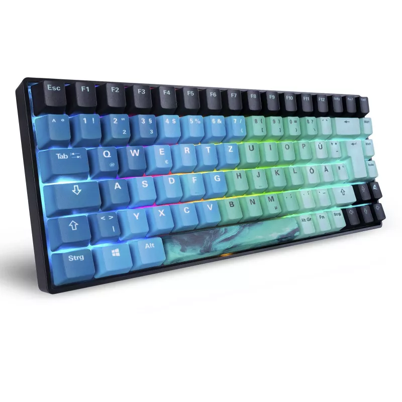 Teclado gaming mecánico Sharkoon SKILLER SGK50 S3 Ultimate Rev2 menta azul distribución QWERTZ