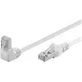 Wentronic Goobay cable de red CAT 5e 1x 90° en ángulo, F/UTP, blanco, 10 m - mezcla de cobre CCA, 1x conector macho RJ45 90° (8P8C) (94183)