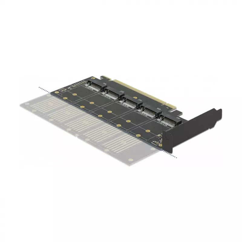 Tarjeta DeLOCK PCI Express x16 a 5 x M.2 Key B / SATA internos