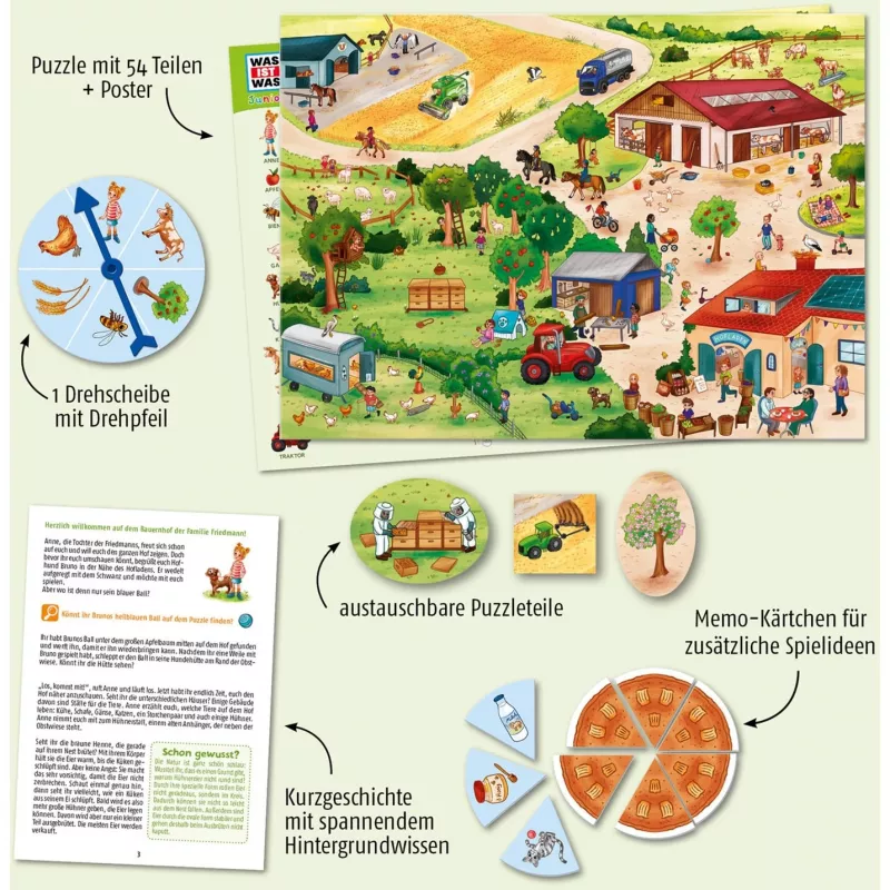 Kosmos 682651 Puzzle infantil 54 piezas granja