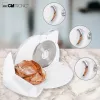 Cortadora eléctrica universal CLATRONIC AS 2958 — 230 V, blanca, 230×310×280 mm