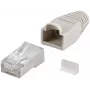 Conector macho RJ45 Goobay CAT 5e STP apantallado con funda antipellizcos