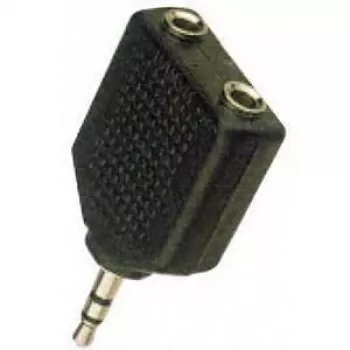 Adaptador de cable Microconnect AUDALS 3,5 mm 2x3,5 mm negro