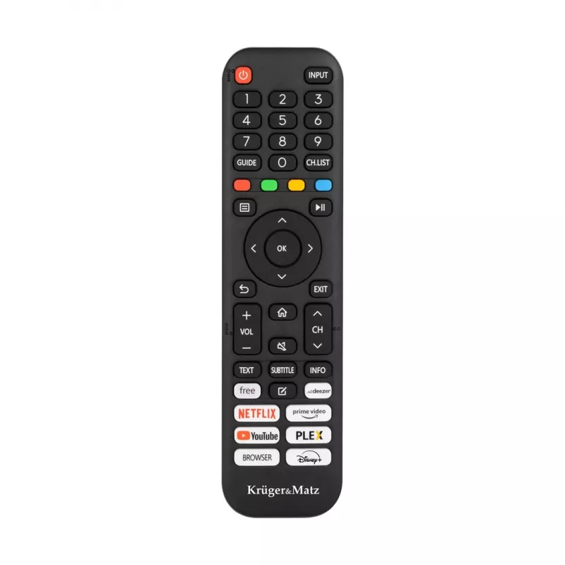 TV Krüger&Matz KM0232-V3 32 inch (81,3 cm) HD Smart TV, DLED, 1366×768, Wi‑Fi, 16 W, negro