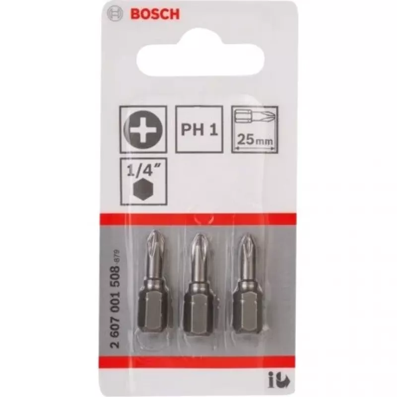 Puntas de destornillador Bosch 2 607 001 508 3 uds.