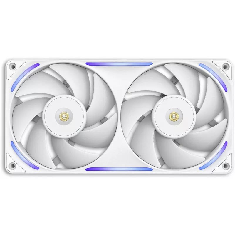 NZXT F280X RF-U28PN-W1 ventilador de caja RGB de 280 mm, 140 mm, 2400 rpm, 41 dB, blanco
