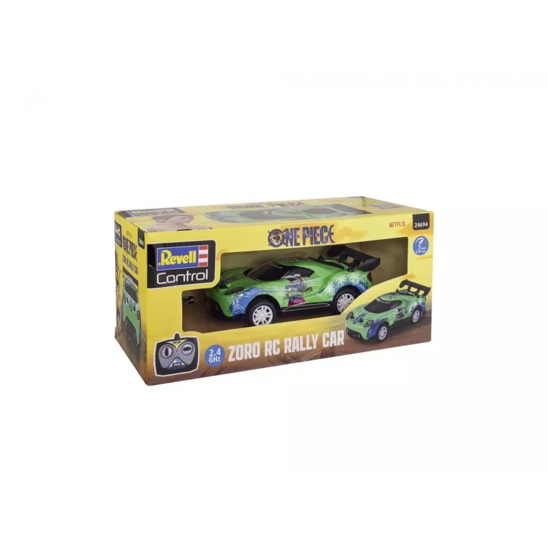 Coche de rally RC REVELL One Piece Zoro – modelo teledirigido, diseño coleccionable temático