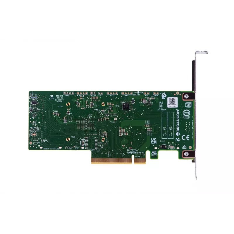 Adaptador HBA interno Broadcom 9500-8i — PCIe SAS/SATA 12 Gbit/s, NVMe, perfil completo/perfil bajo