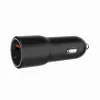 Cargador de coche para dispositivos móviles Gembird TA-UC-AC2PDQC38-CAR-01, USB-C, 38 W, 12-24 V, negro