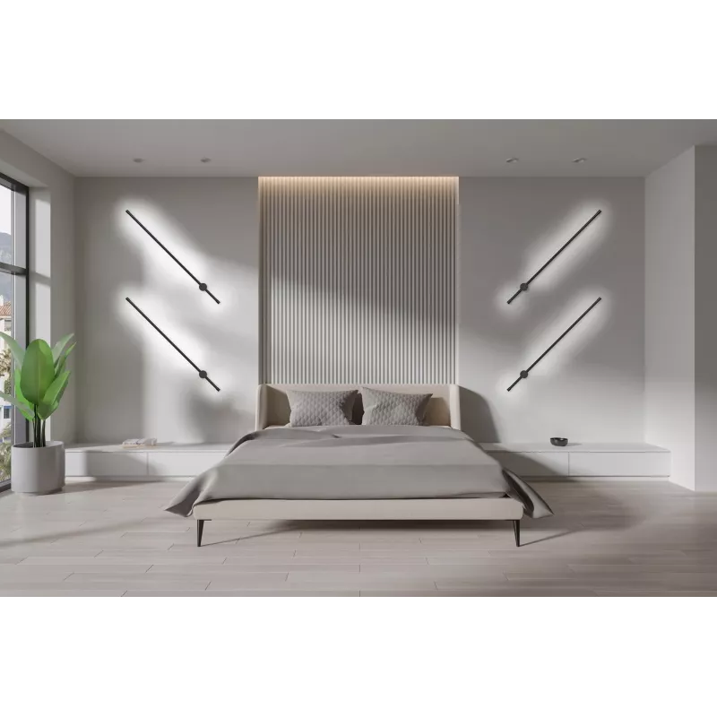 Activejet lámpara de pared LED AJE-HILTON negro NW