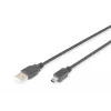 ASM AK-300108-018-S Cable ASSMANN USB 2.0 HighSpeed Canon Type-A / Mini-USB B (5 pines) macho 1,8 m