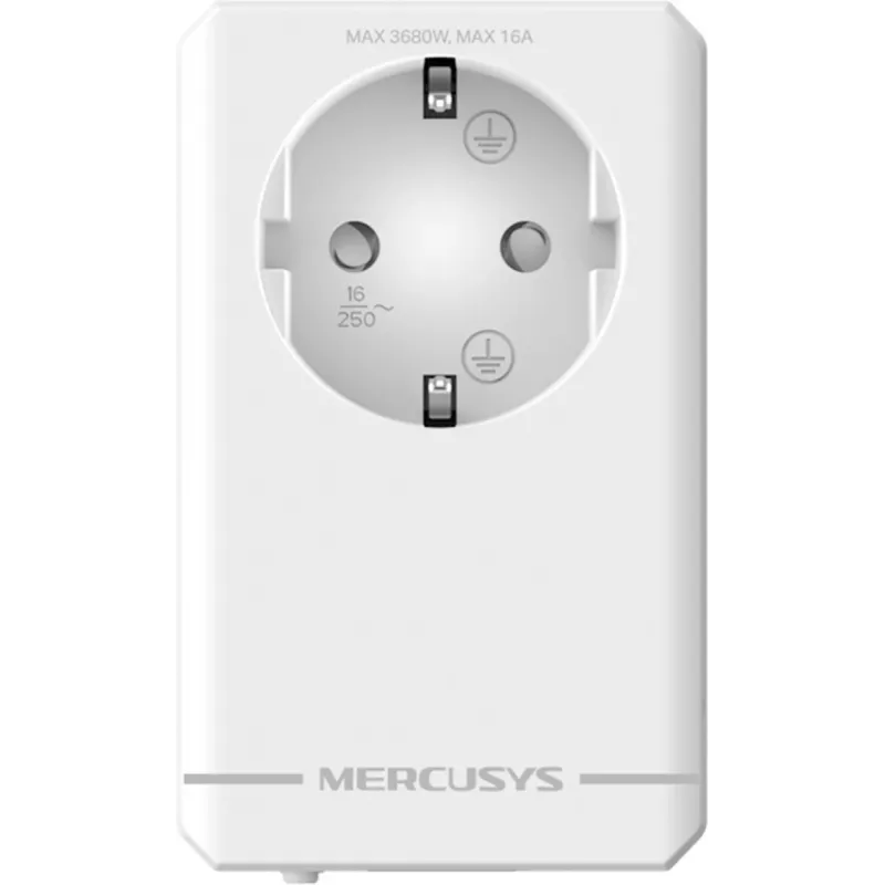 MERCUSYS MP500P KIT - Kit de inicio Powerline AV1000 Gigabit Passthrough con toma de corriente