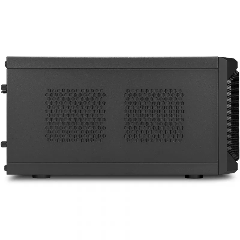 Sharkoon QB One negro - Midi/Minitower ITX, Mini-ITX 3,5 - Fuente de alimentación de PC/servidor refrigeración - USB, USB 2.0, USB 3.0