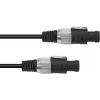 Cable de altavoz Omnitronic 2x1,5 mm², 10 m, negro