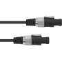 Cable de altavoz Omnitronic 2x1,5 mm², 10 m, negro